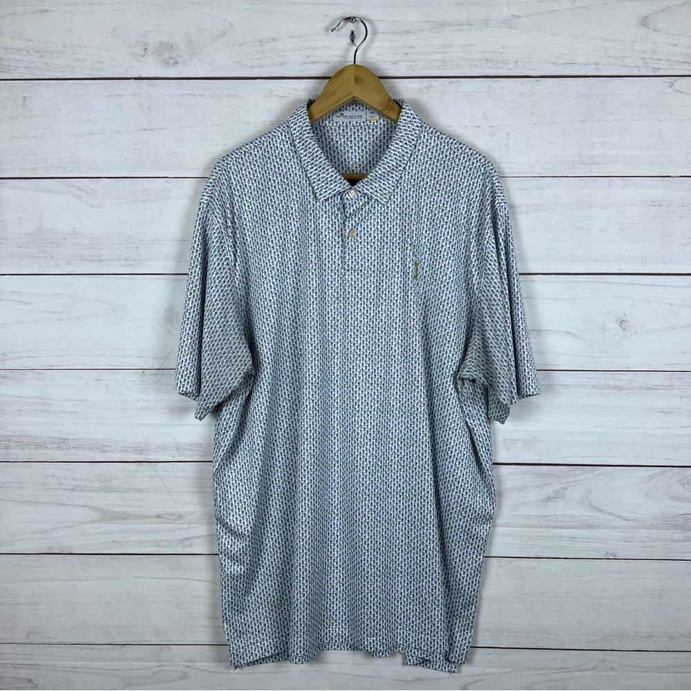 Peter Millar The Players Cocktails Featherweight UPF 50+ Golf Polo Shirt 2XL